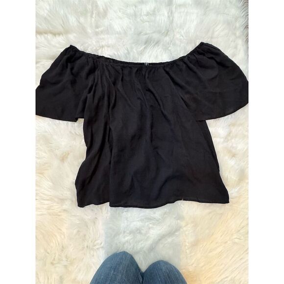 Vero Moda Curve Women's Plus Size 18 Black Off-the-Shoulder Blouse - Picture 3 of 10